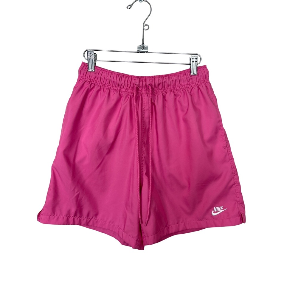 Nike Mens Club Woven Flow Shorts Bright Pink Small Pockets